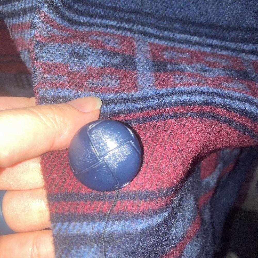 Braetan Blue and Burgundy Patterned Blazer - Picture 3 of 6